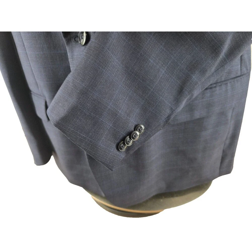 Michael Kors Suit 48R 40X30 Blue Wool Blend Two Button Corpcore Professional